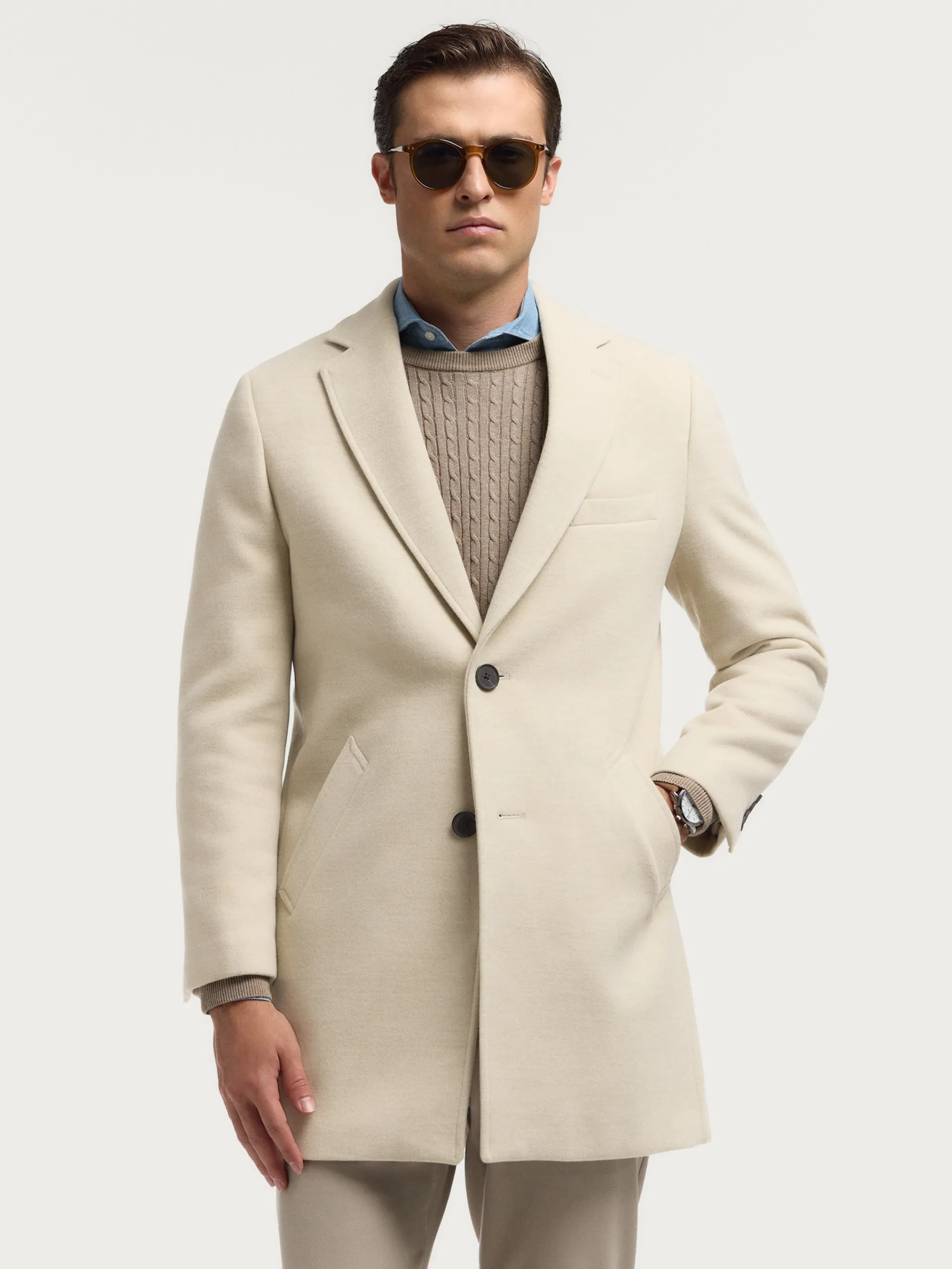 Abrigos-Alvaro Moreno ABRIGO MOON Crudo