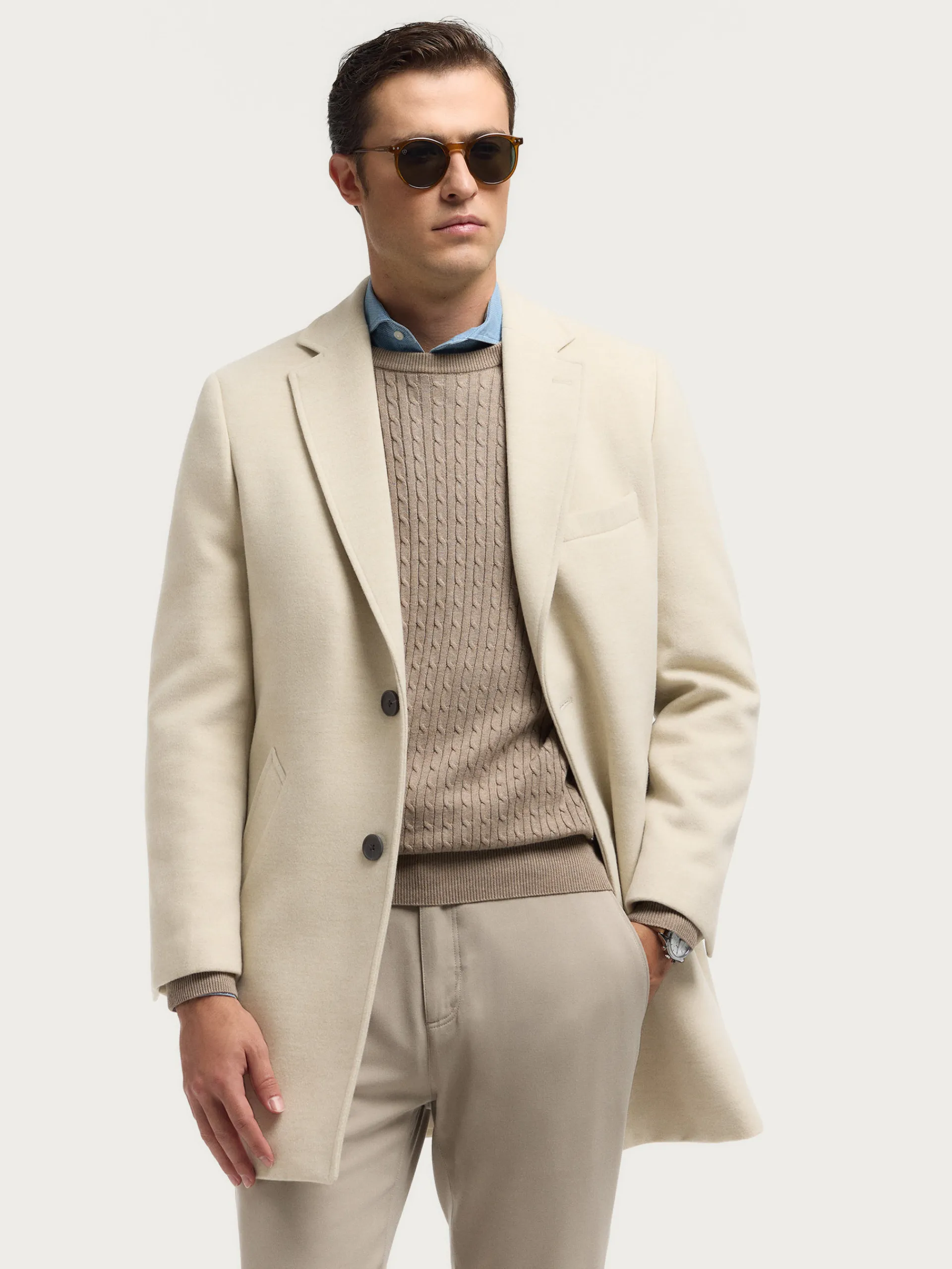 Abrigos-Alvaro Moreno ABRIGO MOON Crudo