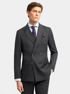 Trajes|Trajes-Alvaro Moreno AMERICANA FIL A FIL CRUZADO Gris