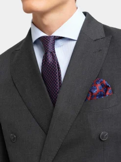 Trajes|Trajes-Alvaro Moreno AMERICANA FIL A FIL CRUZADO Gris