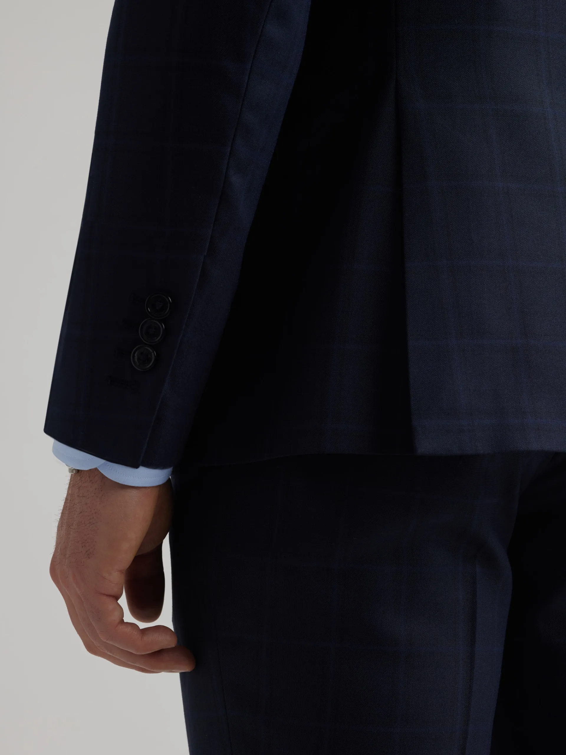 Trajes|Trajes-Alvaro Moreno AMERICANA FINESTRA SLIM Azul Marino