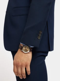 Trajes|Trajes-Alvaro Moreno AMERICANA MICRO BIRD Azul Marino