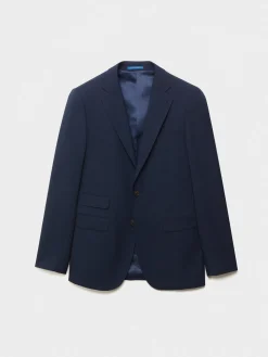 Trajes|Trajes-Alvaro Moreno AMERICANA MICRO BIRD Azul Marino