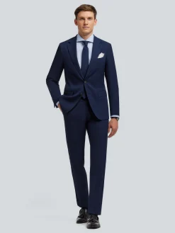 Trajes|Trajes-Alvaro Moreno AMERICANA MICRO BIRD Azul Marino