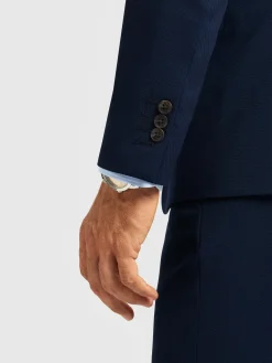 Trajes|Trajes-Alvaro Moreno AMERICANA MICRO BIRD Azul Marino