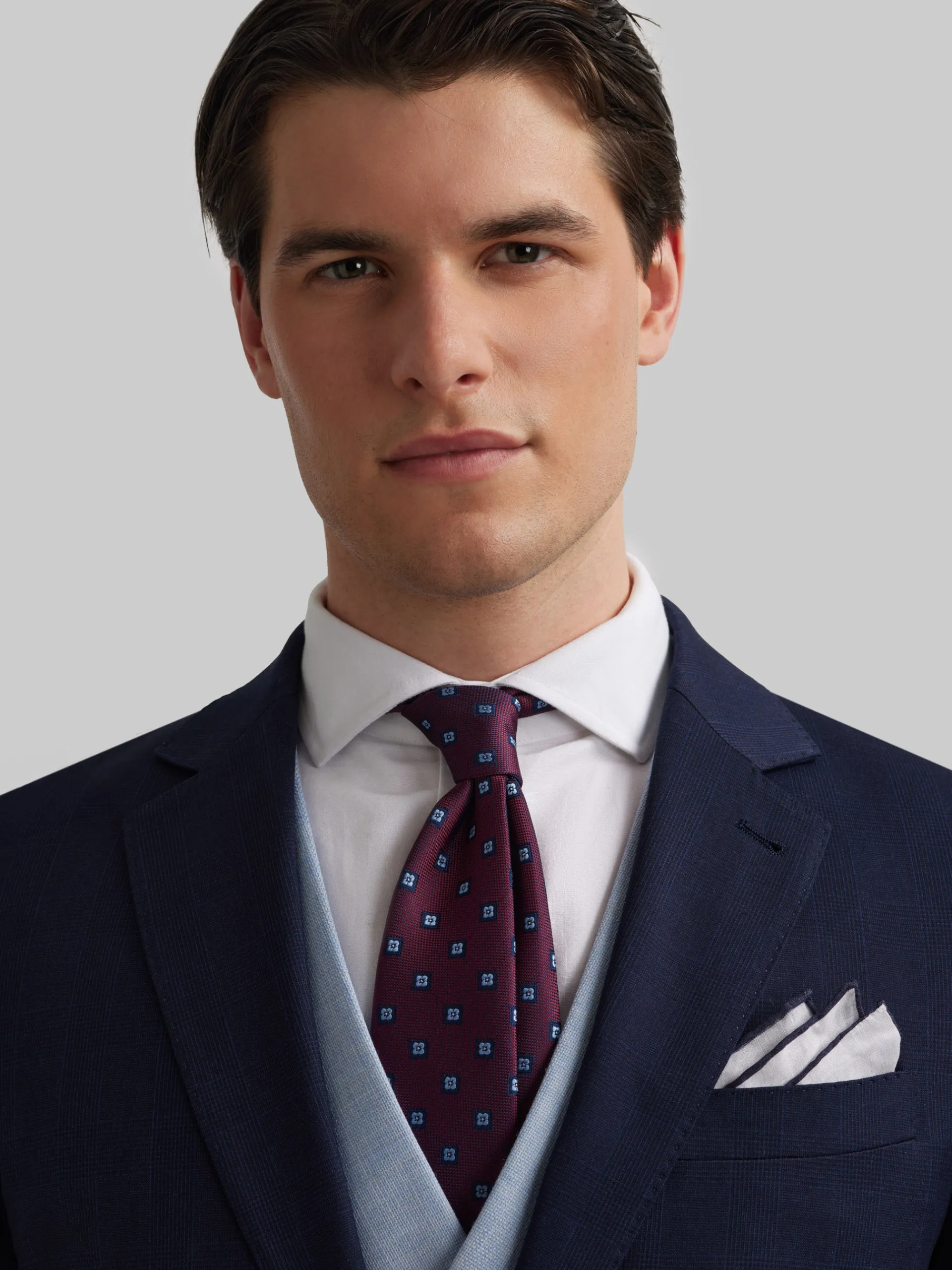 Trajes|Trajes-Alvaro Moreno AMERICANA MILANO GALES Azul Marino