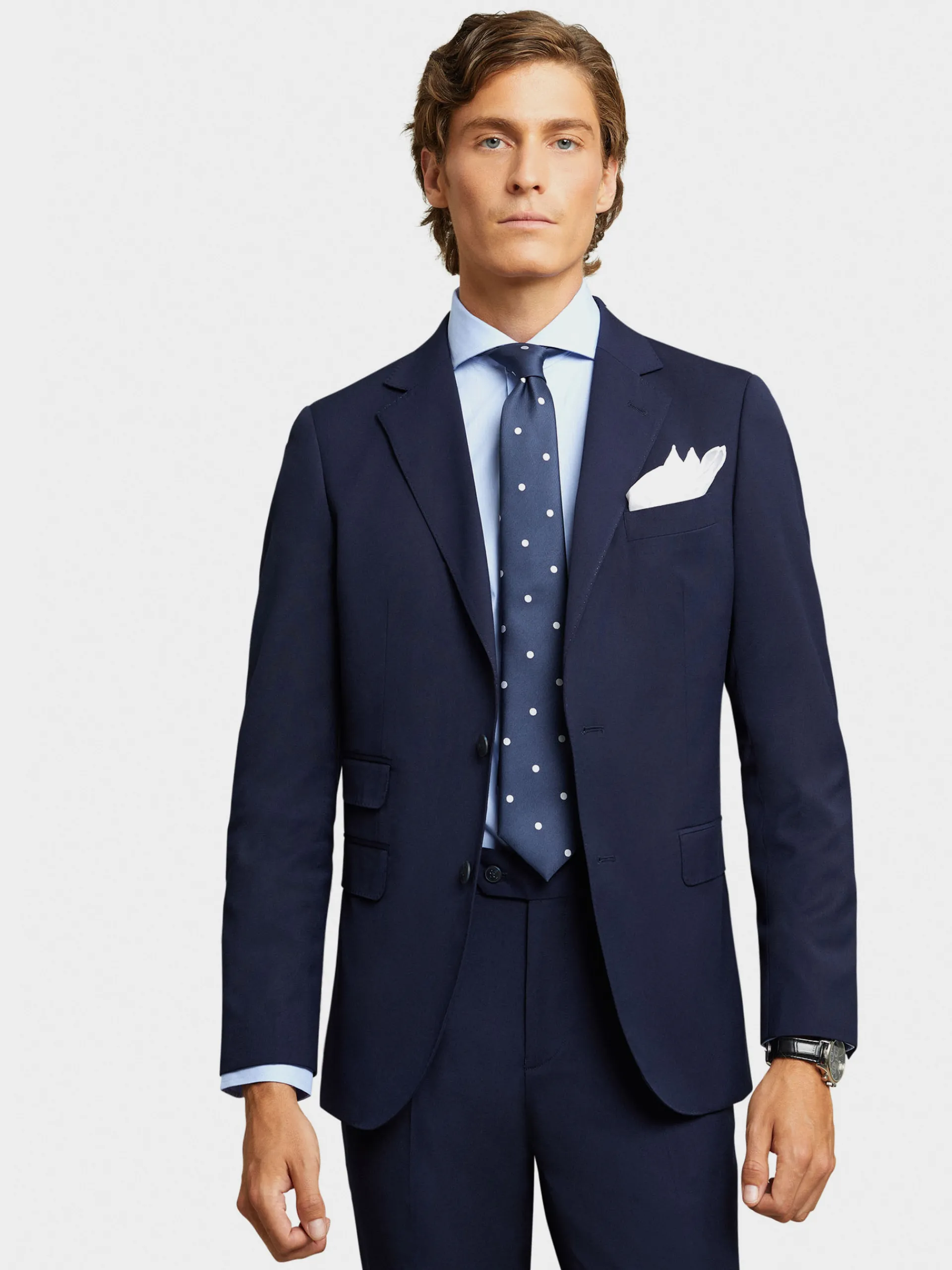 Trajes|Trajes-Alvaro Moreno AMERICANA PLAIN SLIM Azul Marino
