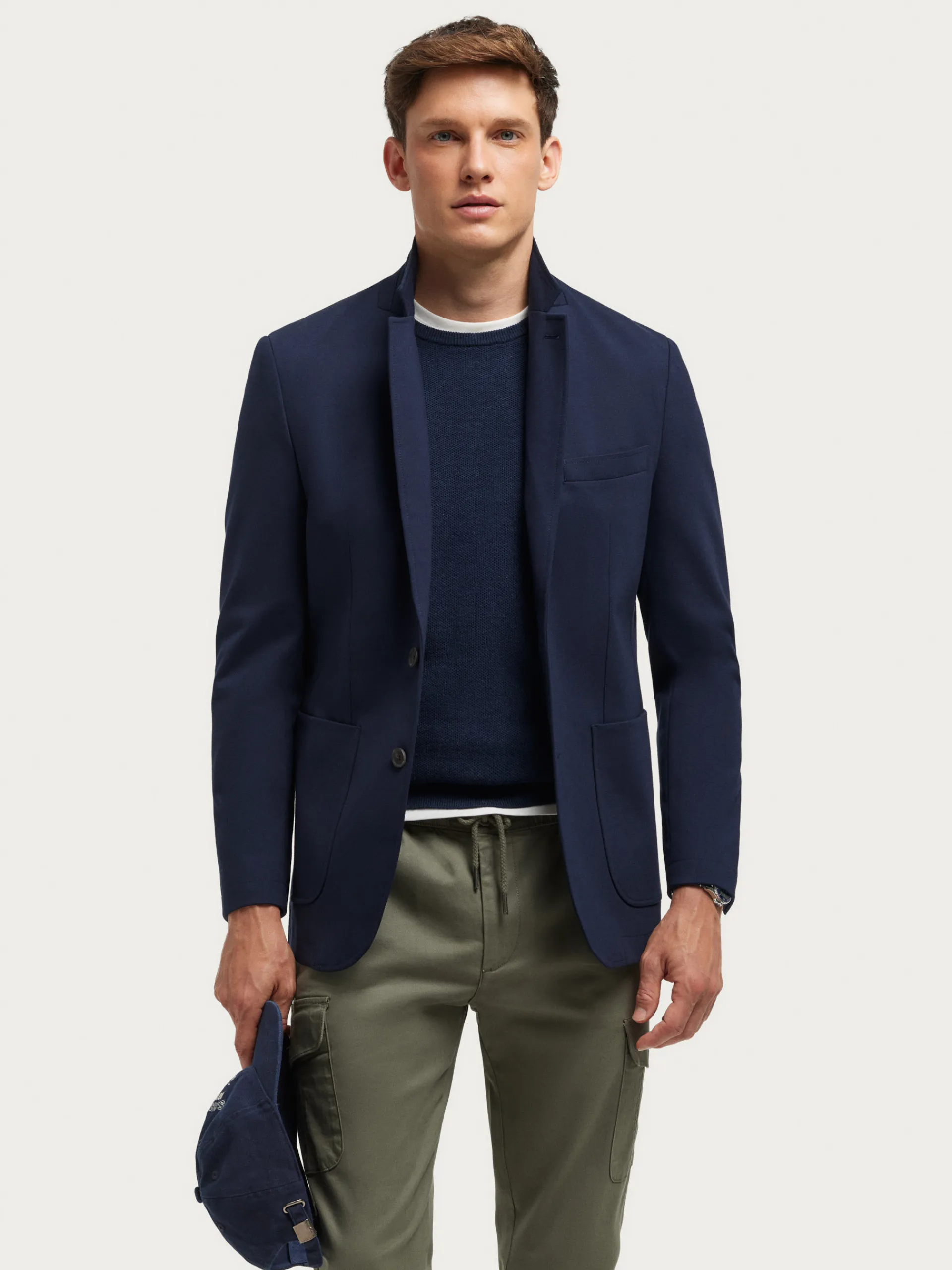 Americanas-Alvaro Moreno AMERICANA PUNTO Azul Marino