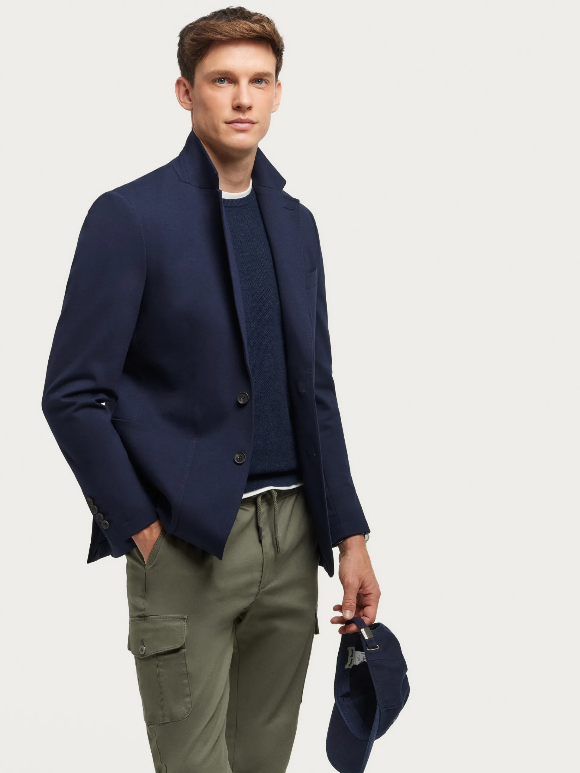 Americanas-Alvaro Moreno AMERICANA PUNTO Azul Marino