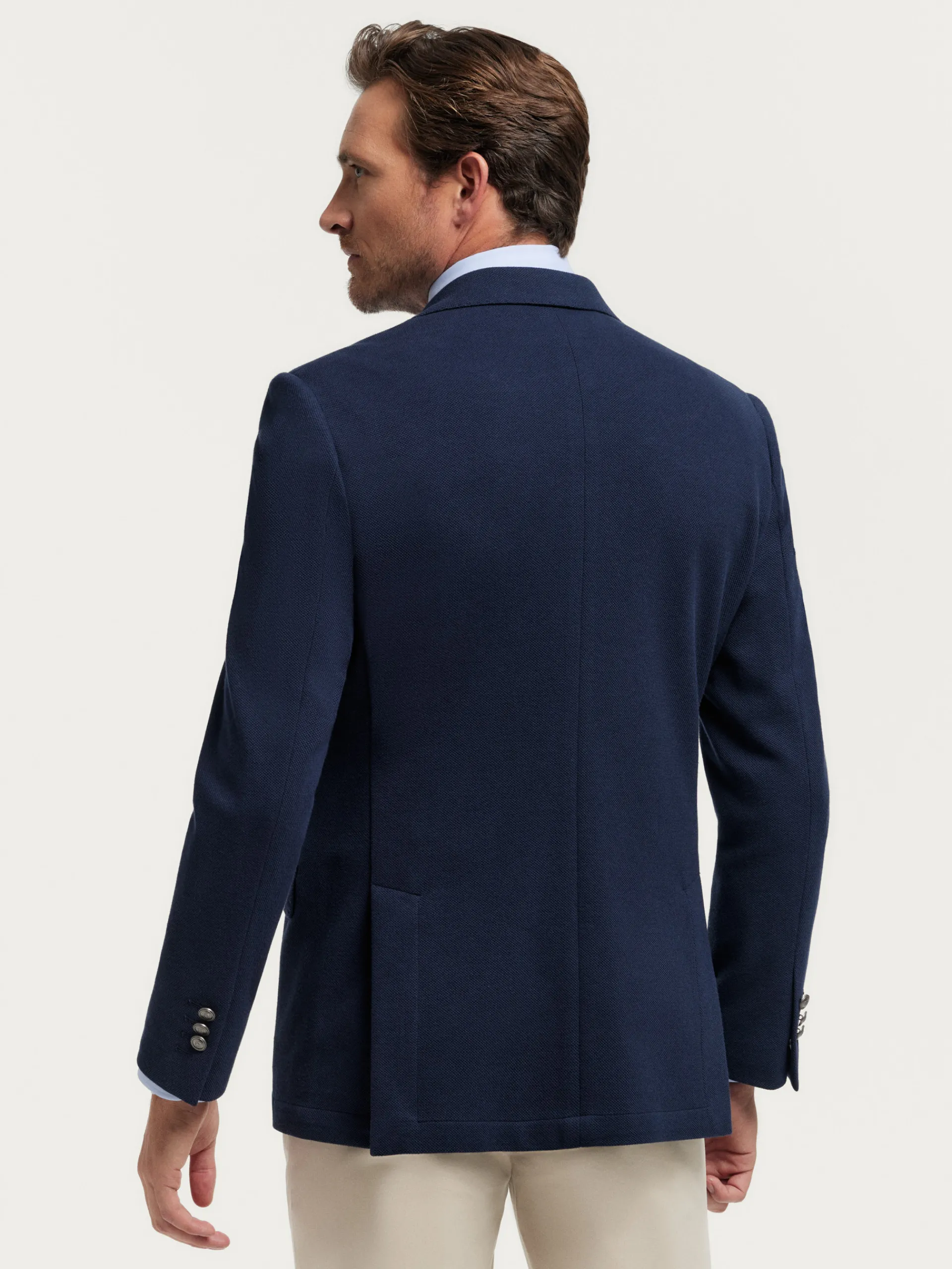 Americanas-Alvaro Moreno AMERICANA PUNTO ESTRUCTURA Azul Marino