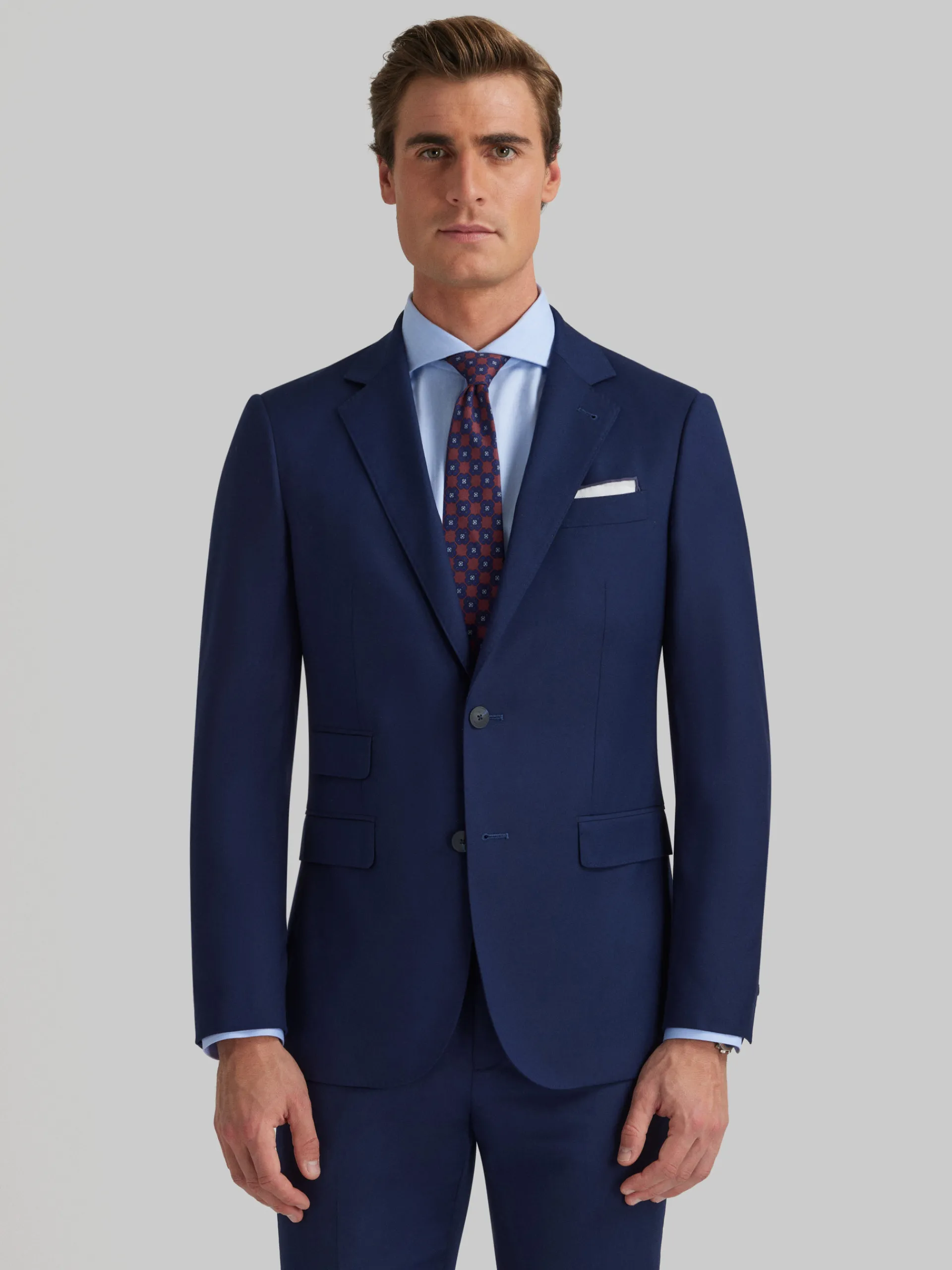 Trajes|Trajes-Alvaro Moreno AMERICANA TWILL Azul