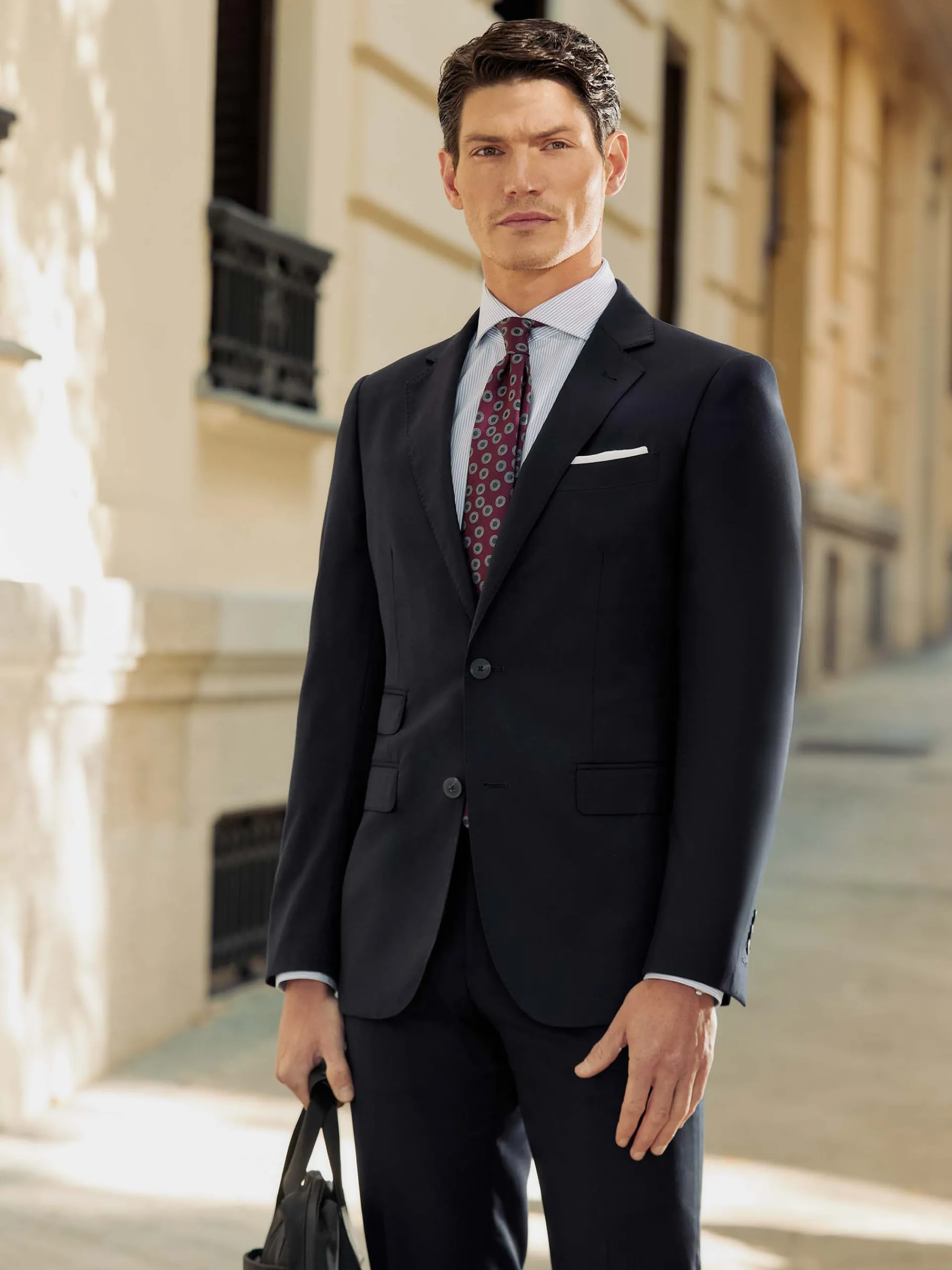 Trajes|Trajes-Alvaro Moreno AMERICANA TWILL Azul Marino