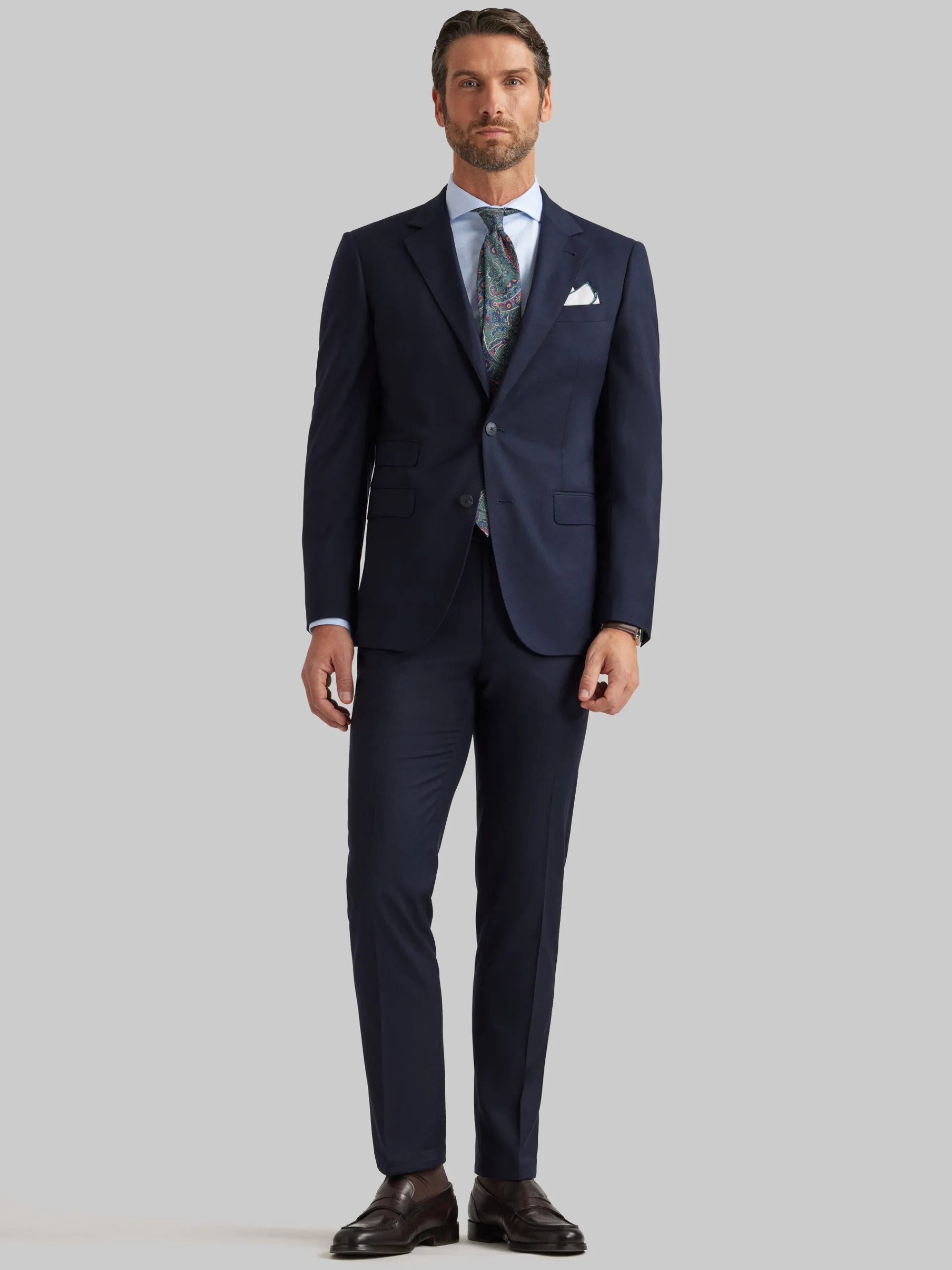 Trajes|Trajes-Alvaro Moreno AMERICANA TWILL Azul Marino