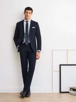 Trajes|Trajes-Alvaro Moreno AMERICANA TWILL Azul Marino