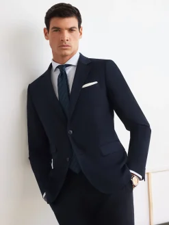 Trajes|Trajes-Alvaro Moreno AMERICANA TWILL Azul Marino