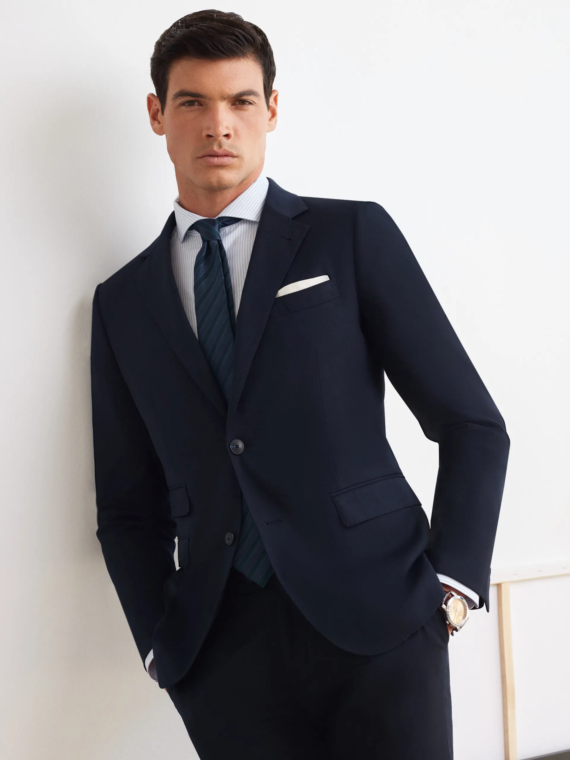 Trajes|Trajes-Alvaro Moreno AMERICANA TWILL Azul Marino