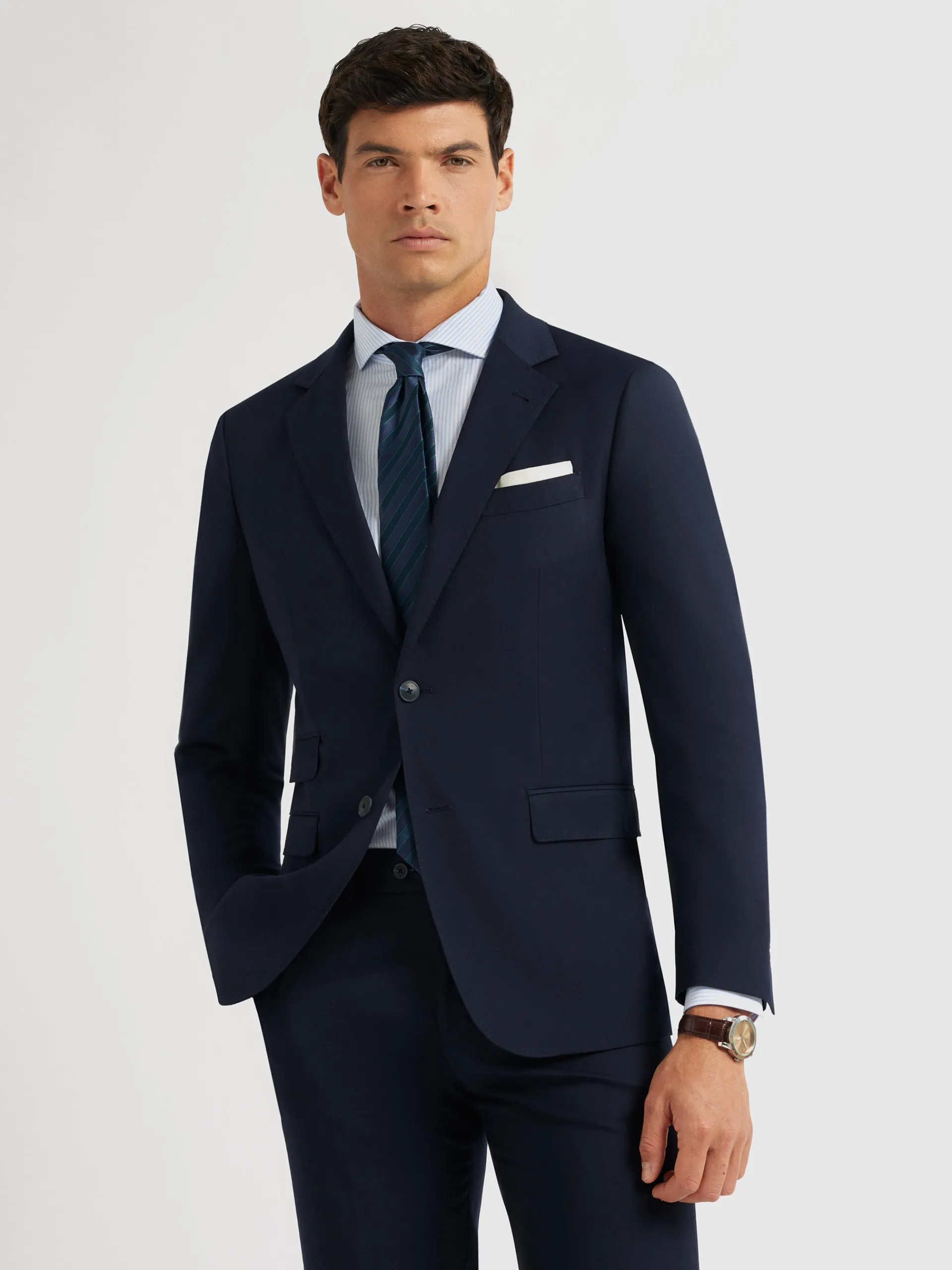 Trajes|Trajes-Alvaro Moreno AMERICANA TWILL Azul Marino