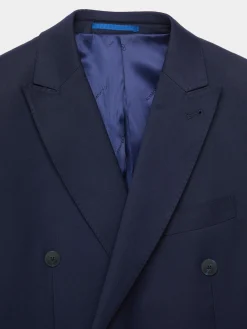 Trajes|Trajes-Alvaro Moreno AMERICANA TWILL CRUZADO Azul Marino