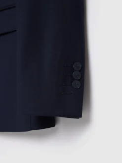 Trajes|Trajes-Alvaro Moreno AMERICANA TWILL CRUZADO Azul Marino