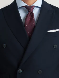 Trajes|Trajes-Alvaro Moreno AMERICANA TWILL CRUZADO Azul Marino