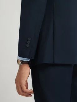 Trajes|Trajes-Alvaro Moreno AMERICANA TWILL CRUZADO Azul Marino