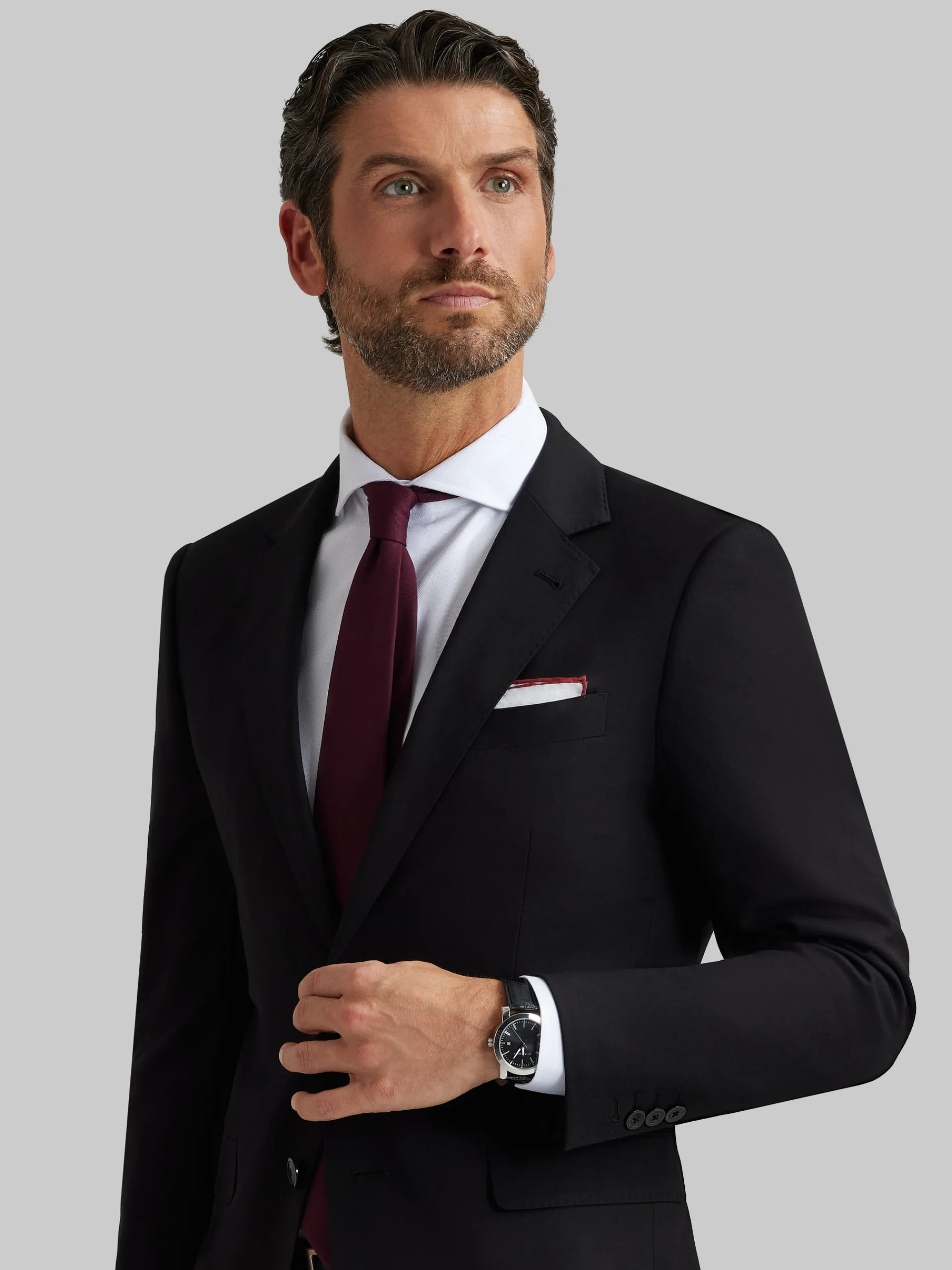 Trajes|Trajes-Alvaro Moreno AMERICANA TWILL Negro