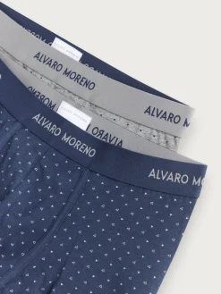 Ropa Interior-Alvaro Moreno BOXER KOMBU Azul Marino