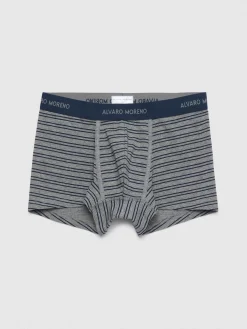 Ropa Interior-Alvaro Moreno BOXER STRIPES Azul Marino
