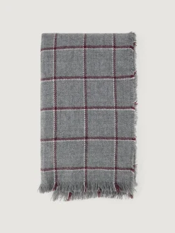 Bufandas-Alvaro Moreno BUFANDA CHECKS Gris