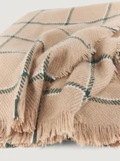 Bufandas-Alvaro Moreno BUFANDA CHECKS MARRÓN Marrón