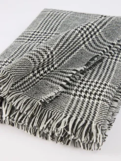 Bufandas-Alvaro Moreno BUFANDA CHECKS Negro