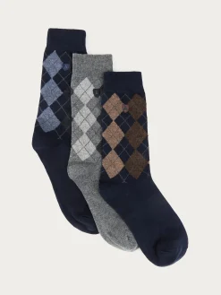 Calcetines-Alvaro Moreno CALCETINES ROMBOS Gris