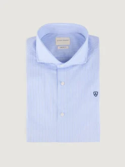 Camisas Vestir|Camisas Vestir-Alvaro Moreno CAMISA COMFORT RAYAS Celeste