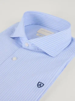 Camisas Vestir|Camisas Vestir-Alvaro Moreno CAMISA COMFORT RAYAS Celeste