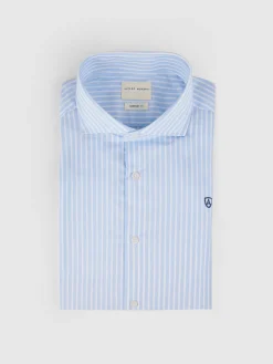 Camisas Vestir|Camisas Vestir-Alvaro Moreno CAMISA COMFORT RAYAS Celeste