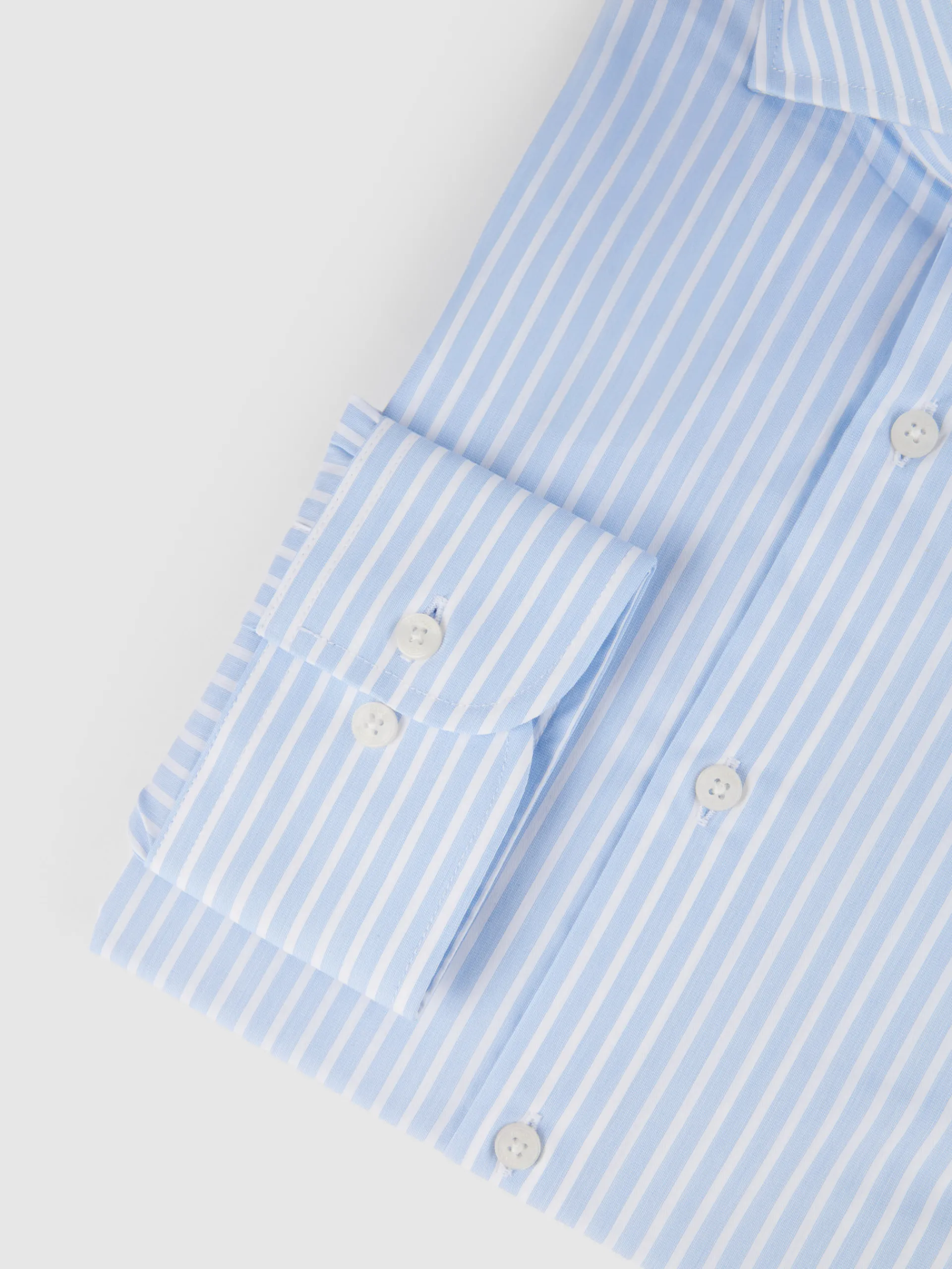 Camisas Vestir|Camisas Vestir-Alvaro Moreno CAMISA COMFORT RAYAS Celeste