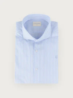 Camisas Vestir|Camisas Vestir-Alvaro Moreno CAMISA COMFORT RAYAS DIPLO Celeste