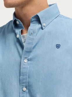 Casual-Alvaro Moreno CAMISA DENIM B.DOWN Celeste