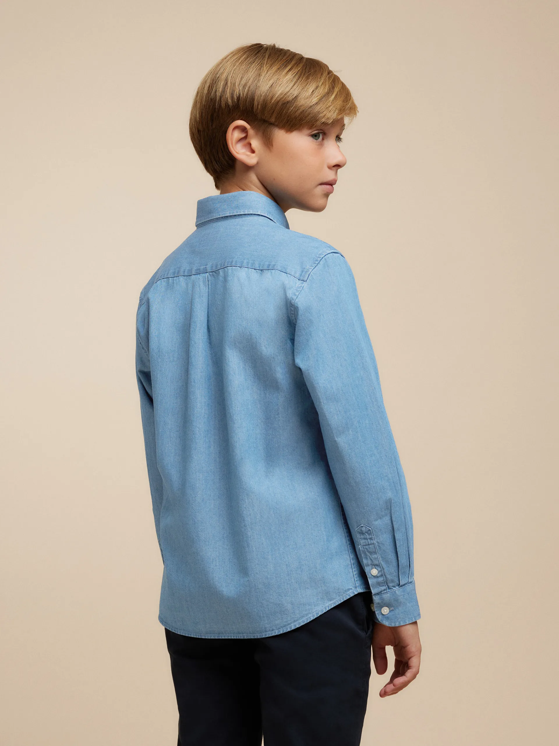 Camisas-Alvaro Moreno CAMISA DENIM KIDS Azul