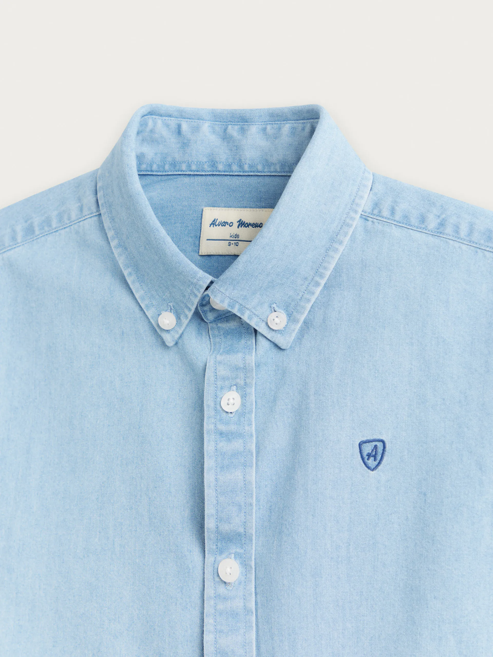 Camisas-Alvaro Moreno CAMISA DENIM KIDS Celeste