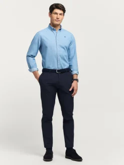 Casual-Alvaro Moreno CAMISA DENIM SLUB Celeste