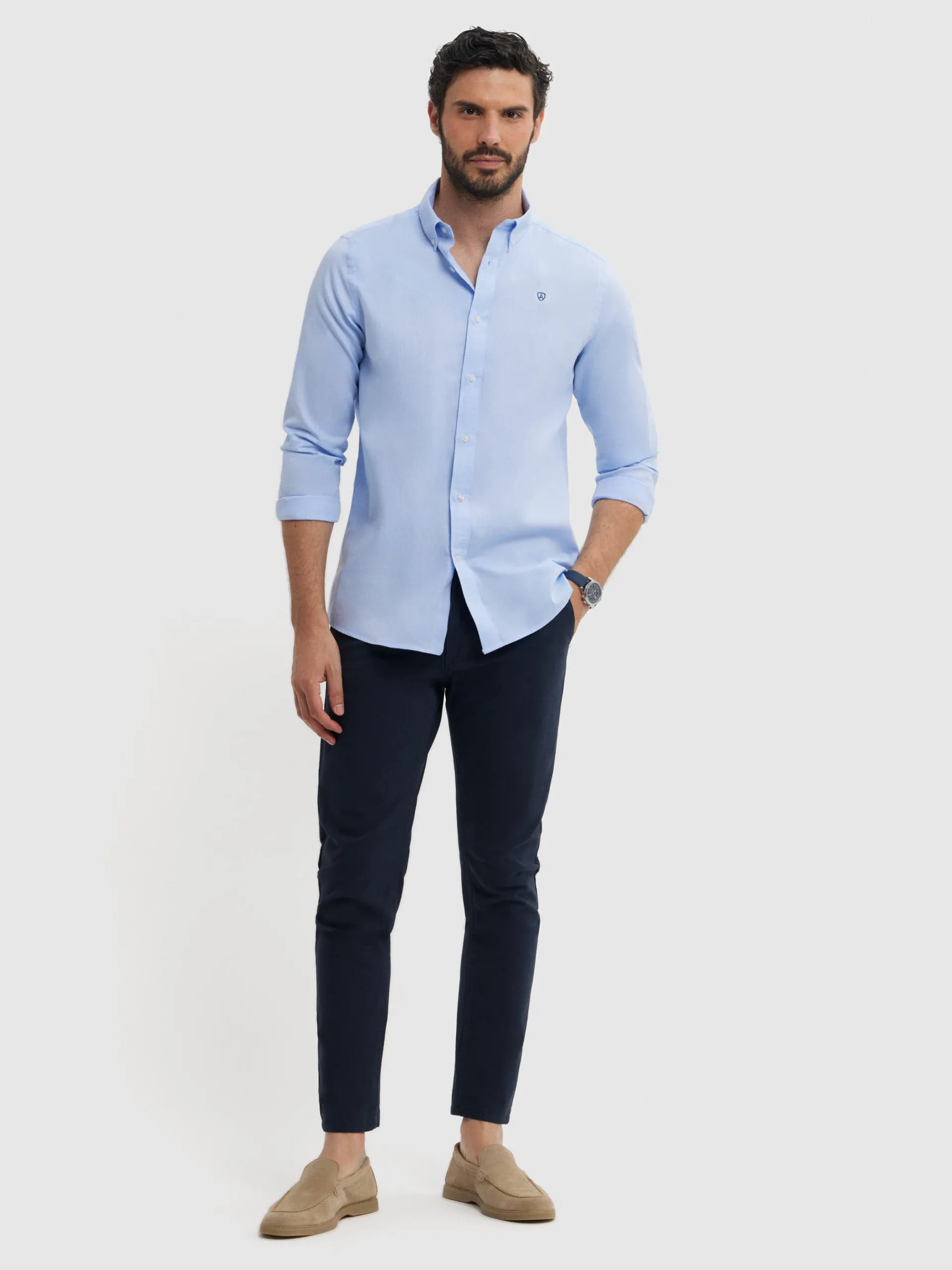 Casual-Alvaro Moreno CAMISA ESTRUCTURA DUTTON Azul