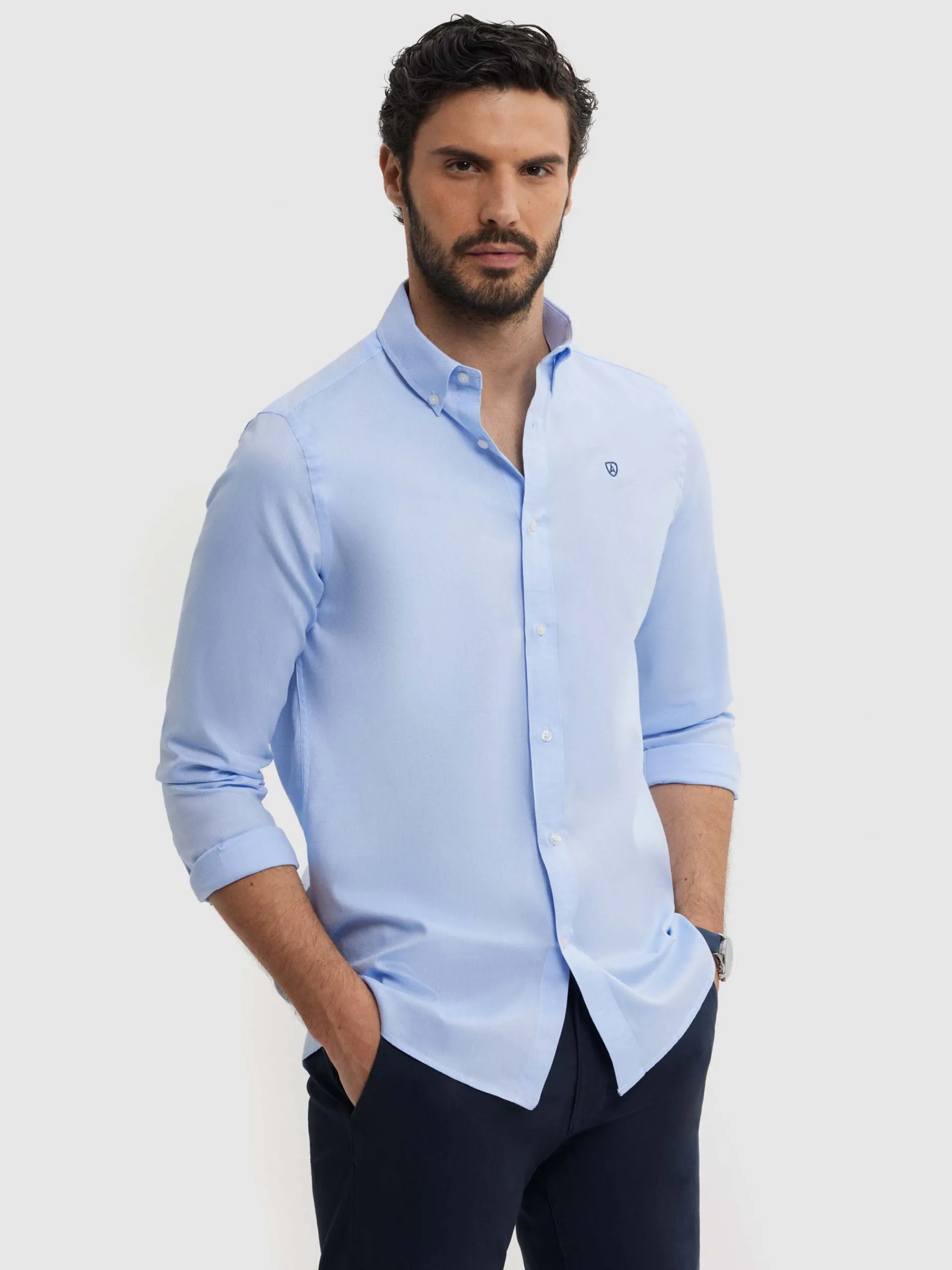 Casual-Alvaro Moreno CAMISA ESTRUCTURA DUTTON Azul