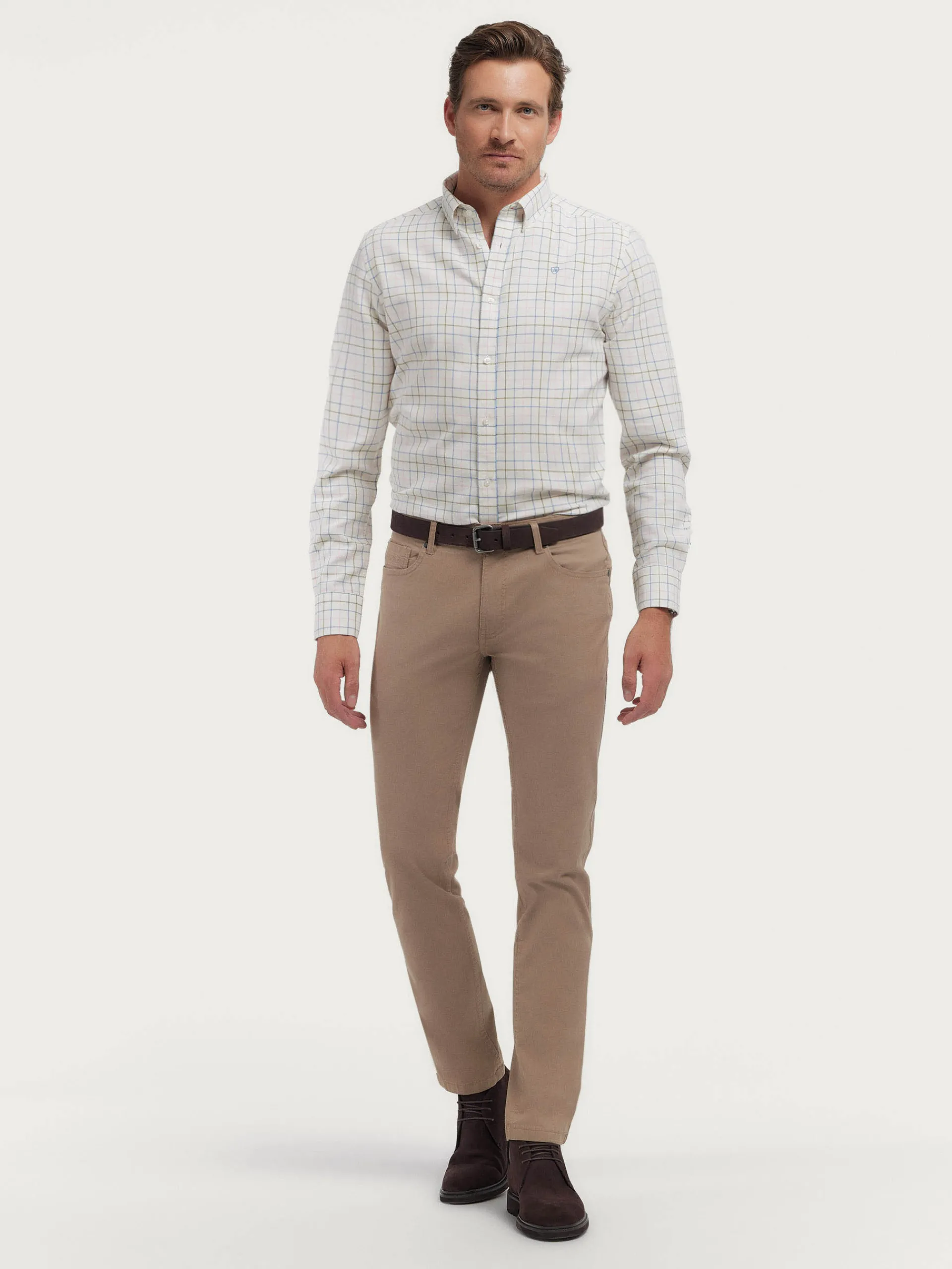 Franela-Alvaro Moreno CAMISA FLANNEL CHECKS Azul