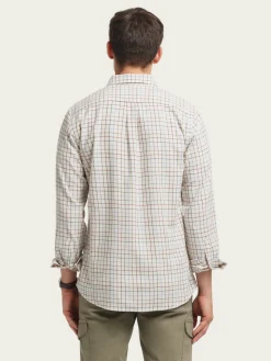Franela-Alvaro Moreno CAMISA FLANNEL CHECKS Beige