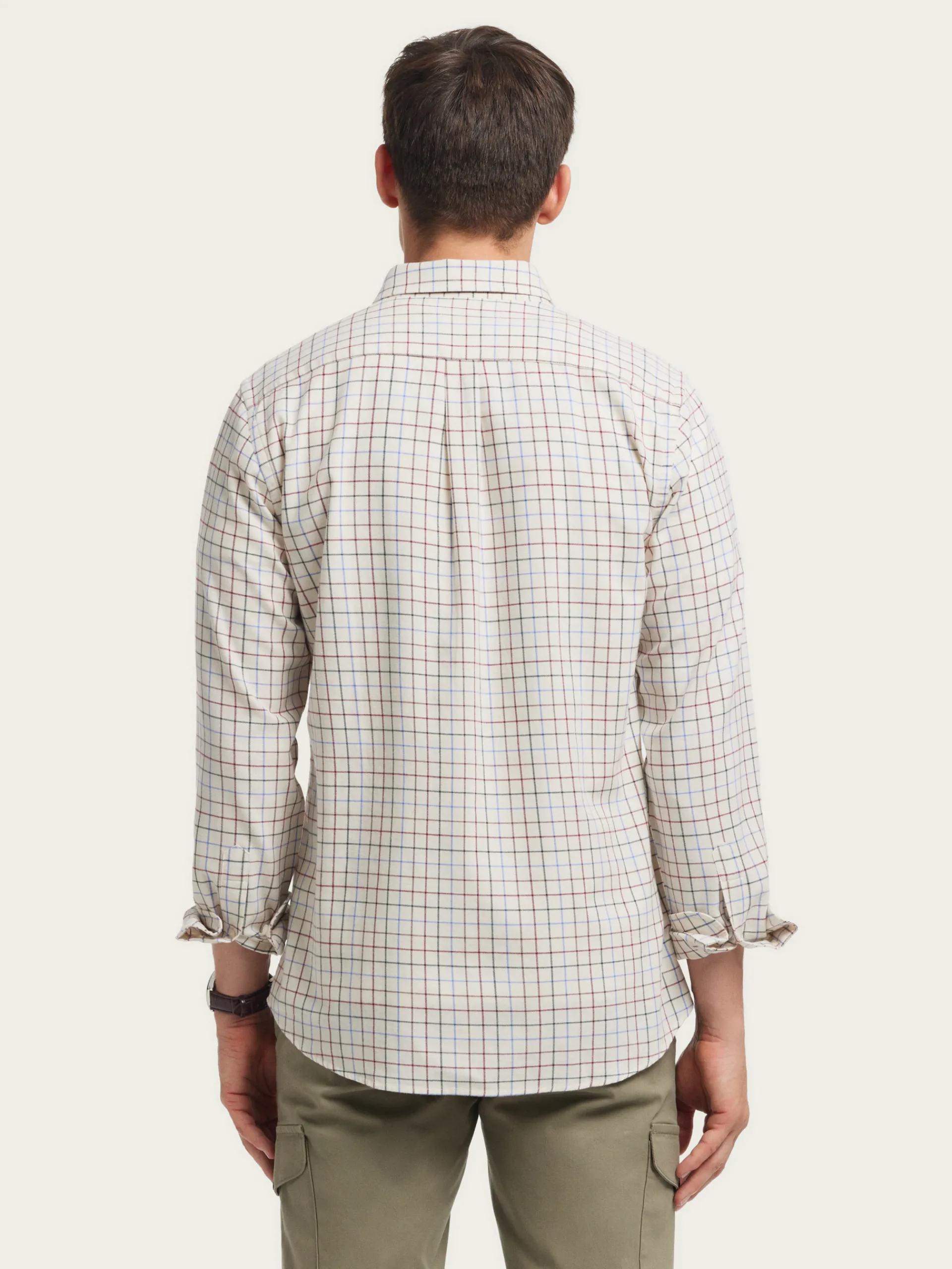Franela-Alvaro Moreno CAMISA FLANNEL CHECKS Beige