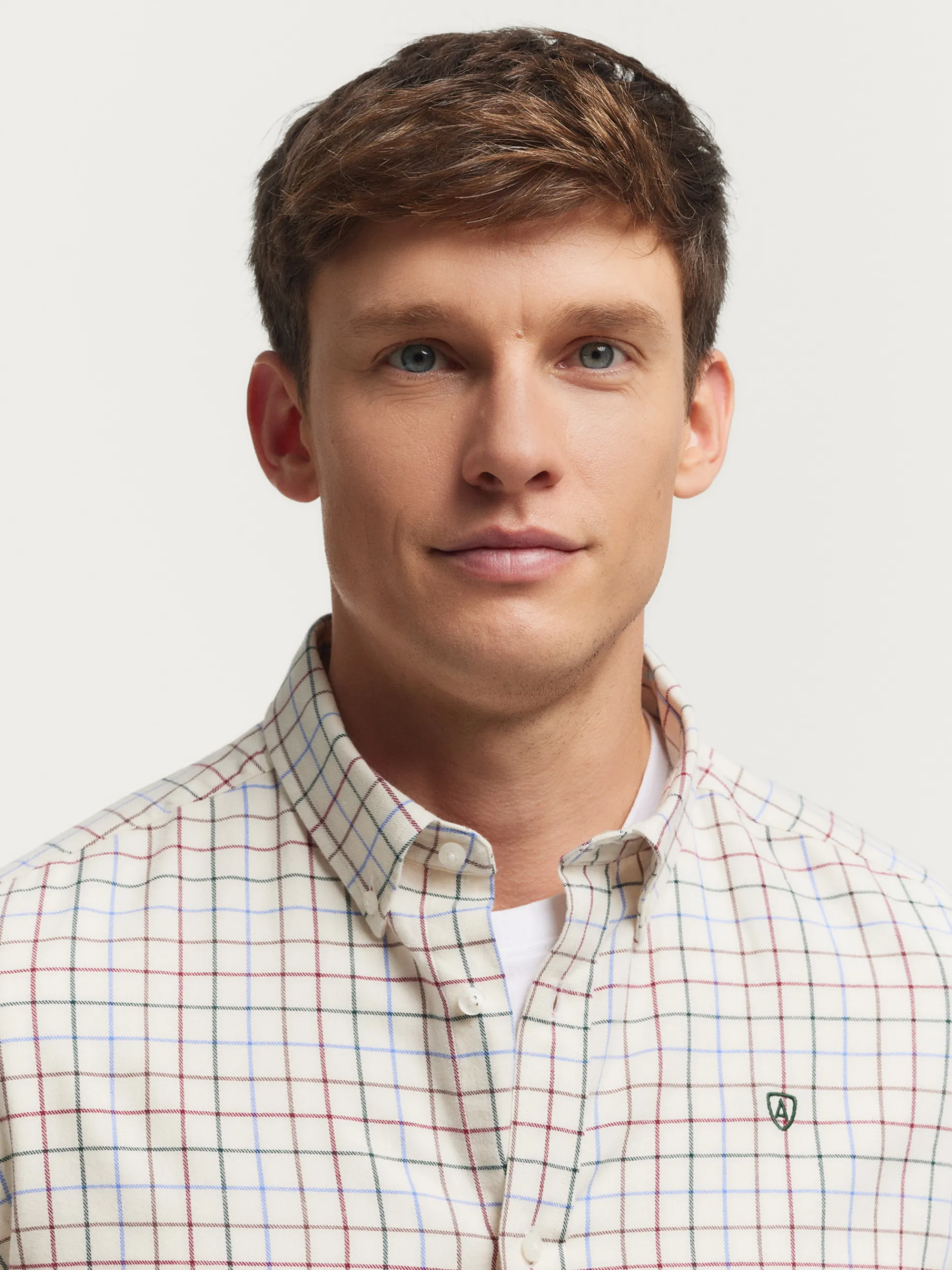 Franela-Alvaro Moreno CAMISA FLANNEL CHECKS Beige
