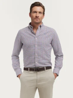 Franela-Alvaro Moreno CAMISA FLANNEL CHECKS Burdeos