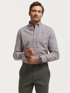 Franela-Alvaro Moreno CAMISA FLANNEL CHECKS Burdeos