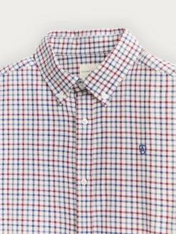 Franela-Alvaro Moreno CAMISA FLANNEL CHECKS Burdeos